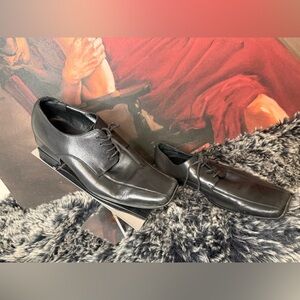 Aldo Black Leather Men's Oxfords